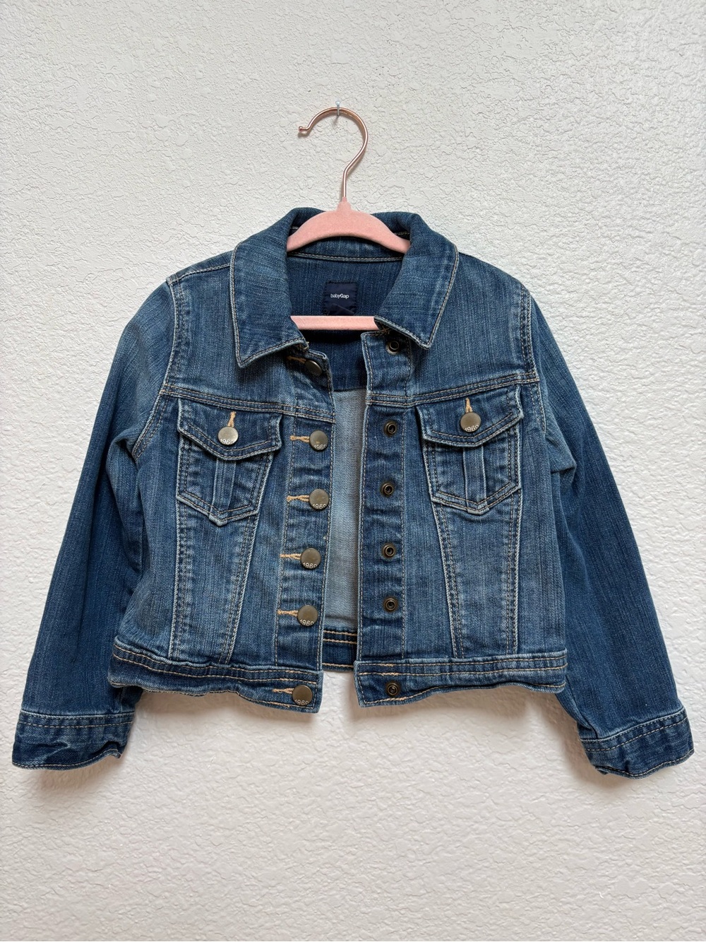 GAP Classic Denim Jean Jacket for Toddlers Medium Wash 100% Cotton 3T